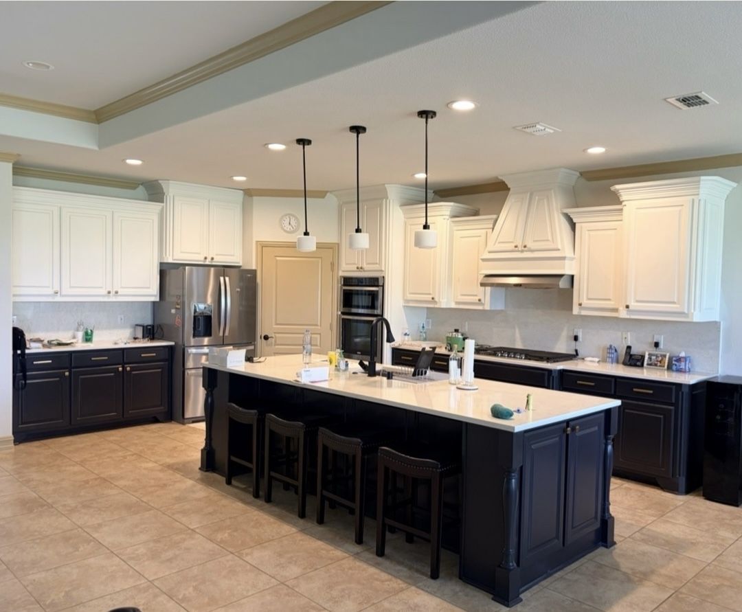 Kitchen Cabinet Refinishing in Frisco, TX — finished result